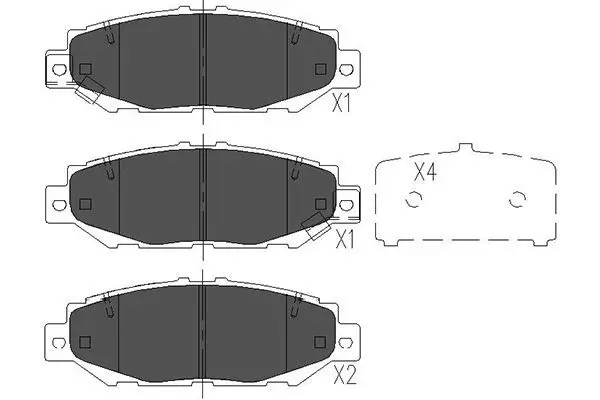 Handler.Part Brake pad set, disc brake KAVO PARTS KBP9062 1