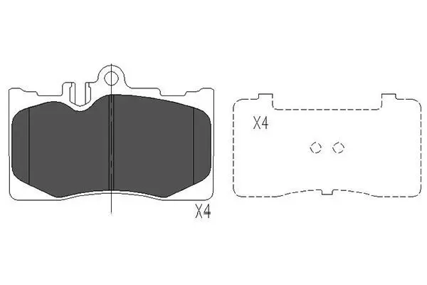 Handler.Part Brake pad set, disc brake KAVO PARTS KBP9071 1