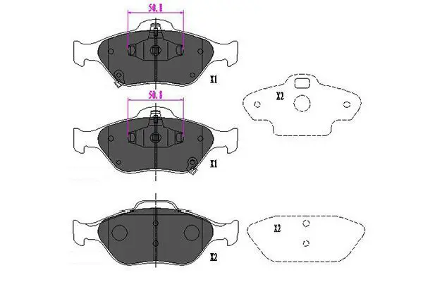 Handler.Part Brake pad set, disc brake KAVO PARTS KBP9091 5