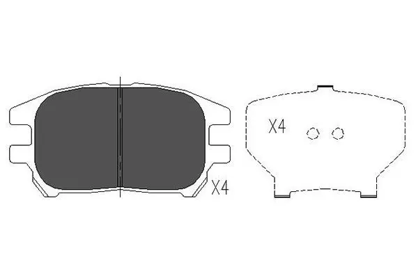 Handler.Part Brake pad set, disc brake KAVO PARTS KBP9092 1