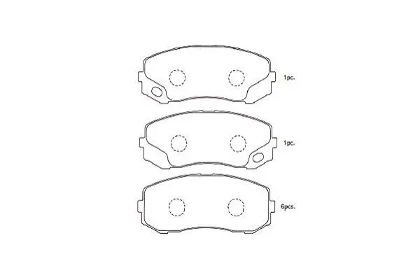 Handler.Part Brake pad set, disc brake KAVO PARTS BP5555 1