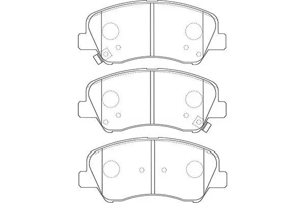 Handler.Part Brake pad set, disc brake KAVO PARTS BP4026 1