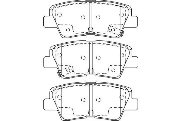 Handler.Part Brake pad set, disc brake KAVO PARTS BP3044 1