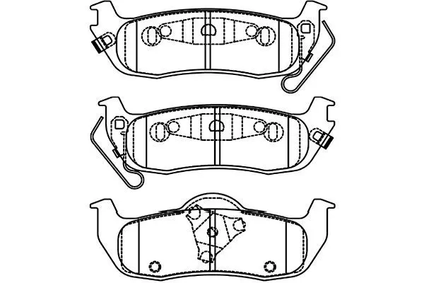 Handler.Part Brake pad set, disc brake KAVO PARTS BP6623 1