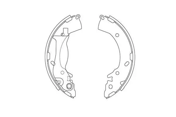 Handler.Part Brake shoe set KAVO PARTS BS3417 1