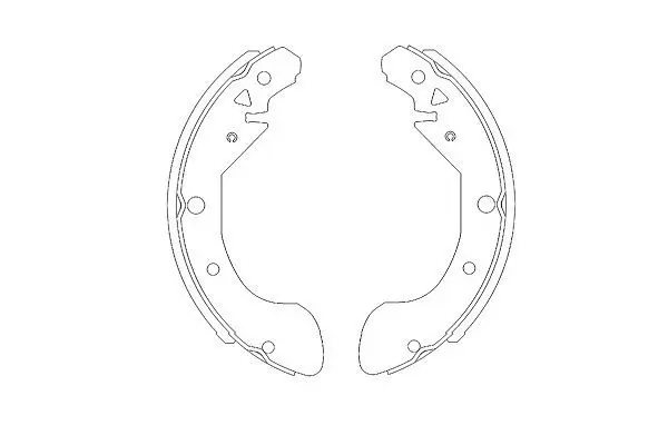 Handler.Part Brake shoe set KAVO PARTS KBS1402 1