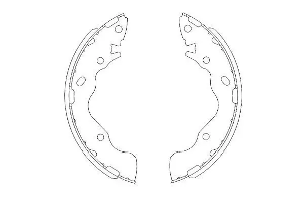 Handler.Part Brake shoe set KAVO PARTS KBS3402 1