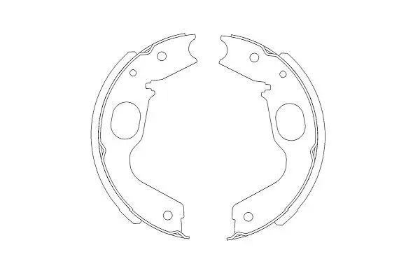 Handler.Part Brake shoe set KAVO PARTS KBS6402 1