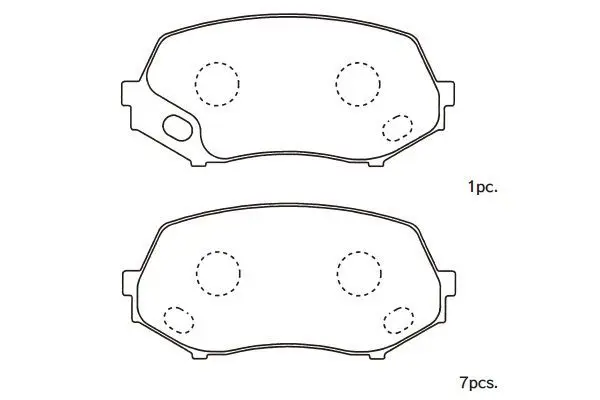 Handler.Part Brake pad set, disc brake KAVO PARTS BP5557 1