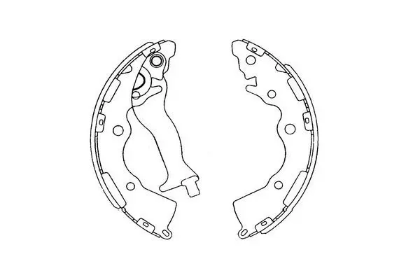 Handler.Part Brake shoe set KAVO PARTS KBS4405 1