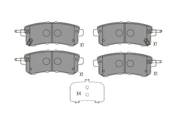 Handler.Part Brake pad set, disc brake KAVO PARTS BP6628 1