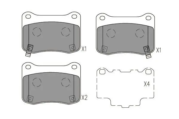 Handler.Part Brake pad set, disc brake KAVO PARTS BP9158 1