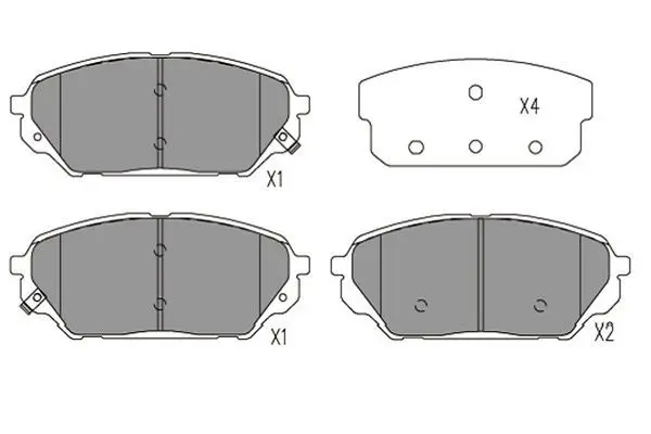 Handler.Part Brake pad set, disc brake KAVO PARTS KBP3039 1