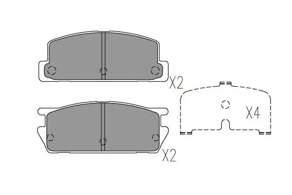 Handler.Part Brake pad set, disc brake KAVO PARTS KBP3518 1