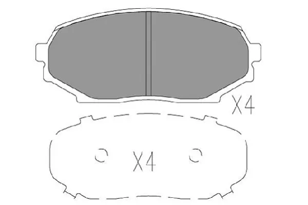 Handler.Part Brake pad set, disc brake KAVO PARTS KBP5547 1