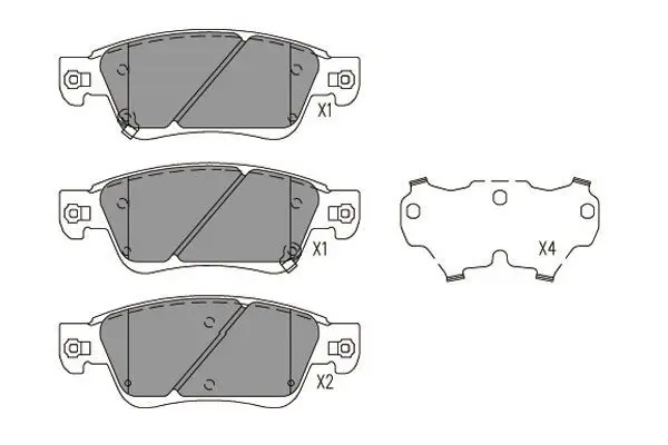 Handler.Part Brake pad set, disc brake KAVO PARTS BP6633 1