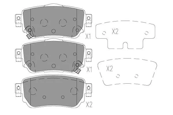 Handler.Part Brake pad set, disc brake KAVO PARTS BP6634 1