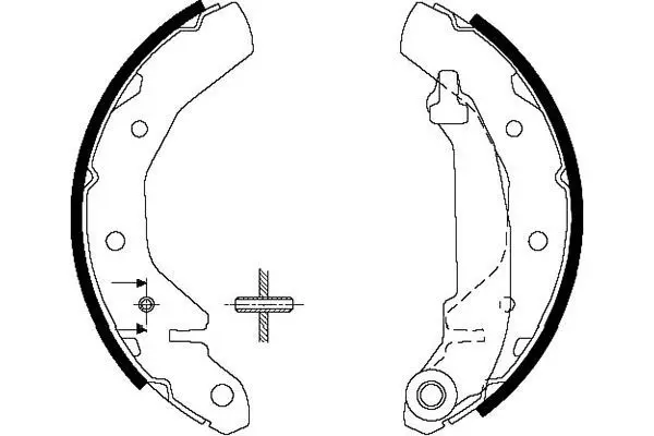 Handler.Part Brake shoe set KAVO PARTS KBS1407 1