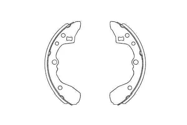 Handler.Part Brake shoe set KAVO PARTS KBS5409 1