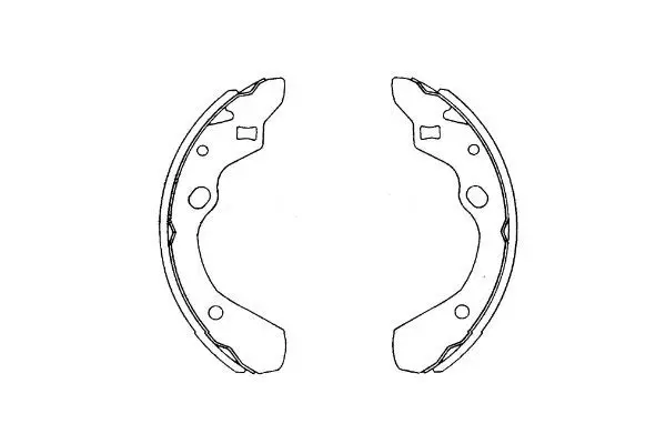 Handler.Part Brake shoe set KAVO PARTS KBS5411 1