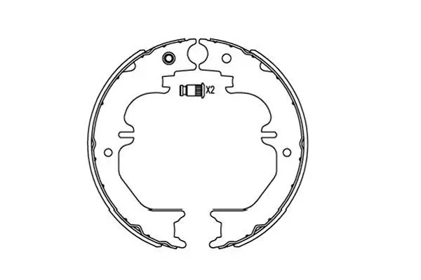 Handler.Part Brake shoe set KAVO PARTS BS9955 1