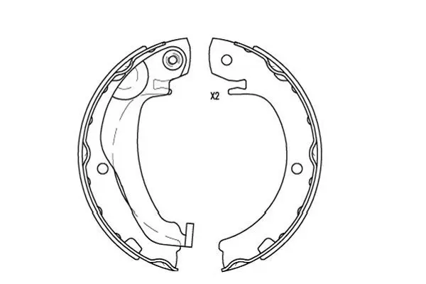 Handler.Part Brake shoe set KAVO PARTS BS9956 1