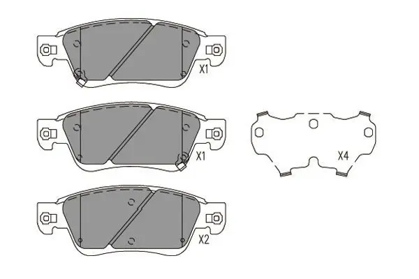 Handler.Part Brake pad set, disc brake KAVO PARTS KBP6617 1