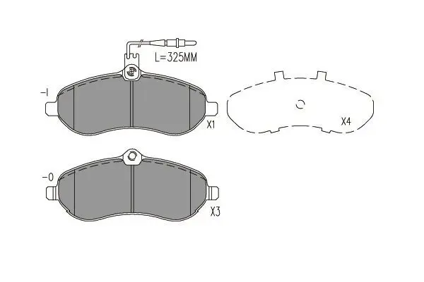 Handler.Part Brake pad set, disc brake KAVO PARTS BP9162 1