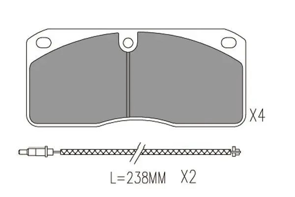 Handler.Part Brake pad set, disc brake KAVO PARTS KBP6622 1