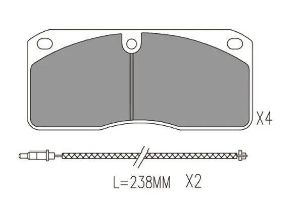 Handler.Part Brake pad set, disc brake KAVO PARTS BP6640 1