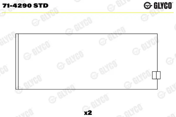 Handler.Part Big end bearings GLYCO 714290STD 1