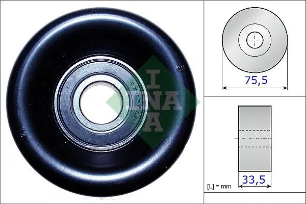 Handler.Part Tensioner pulley, v-ribbed belt INA 531082710 1