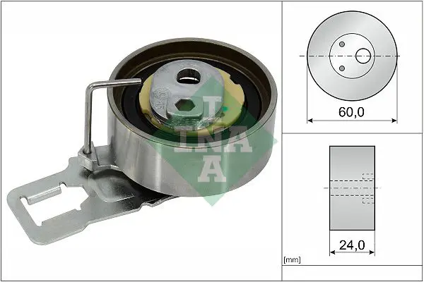 Handler.Part Tensioner pulley, timing belt INA 531082910 1