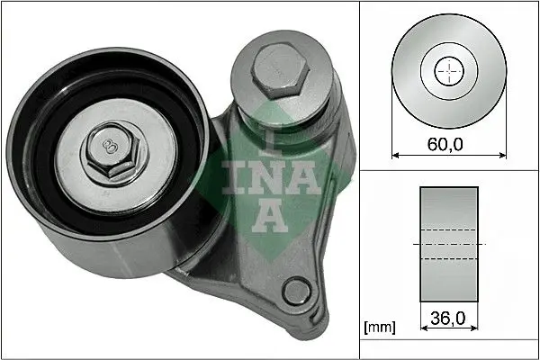 Handler.Part Tensioner pulley, timing belt INA 531087510 1