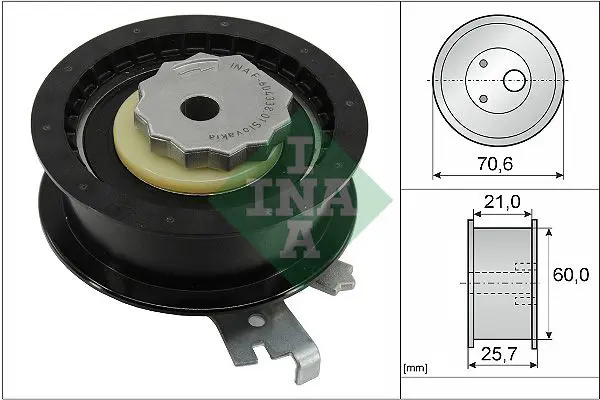 Handler.Part Tensioner pulley, timing belt INA 531088210 1