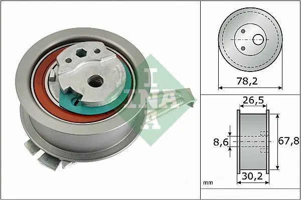 Handler.Part Tensioner pulley, timing belt INA 531089410 1