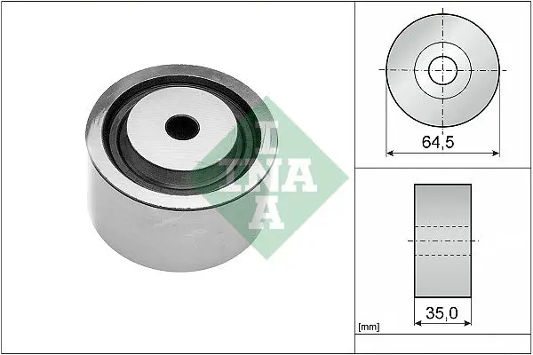 Handler.Part Deflection/guide pulley, timing belt INA 532008310 1