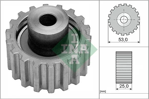 Handler.Part Deflection/guide pulley, timing belt INA 532008620 1