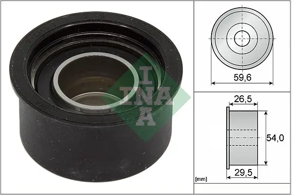 Handler.Part Deflection/guide pulley, timing belt INA 532008710 1