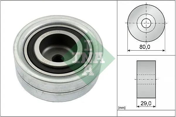 Handler.Part Deflection/guide pulley, timing belt INA 532011110 1