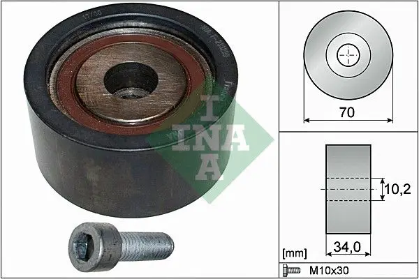 Handler.Part Deflection/guide pulley, timing belt INA 532018910 1