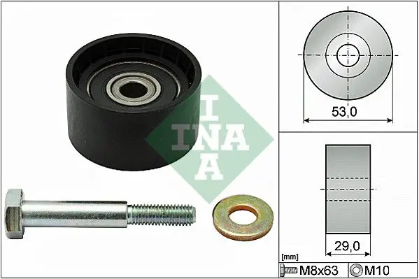 Handler.Part Deflection/guide pulley, timing belt INA 532028710 1