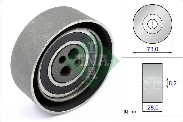 Handler.Part Tensioner pulley, timing belt INA 531010320 1