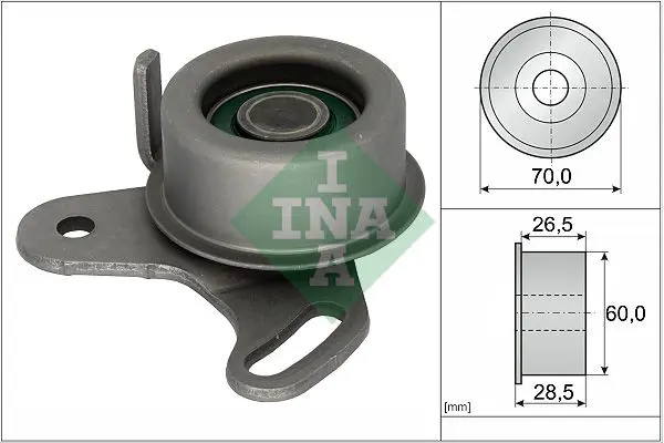 Handler.Part Tensioner pulley, timing belt INA 531011820 1