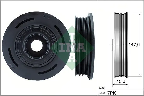 Handler.Part Belt pulley, crankshaft INA 544009810 1