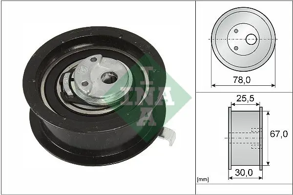 Handler.Part Tensioner pulley, timing belt INA 531025130 1