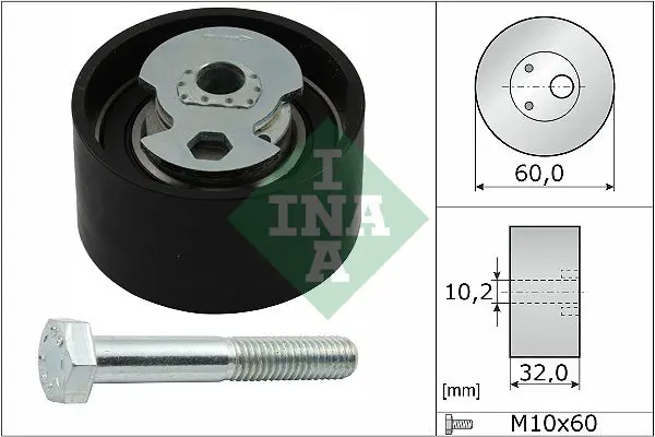 Handler.Part Tensioner pulley, timing belt INA 531050410 1