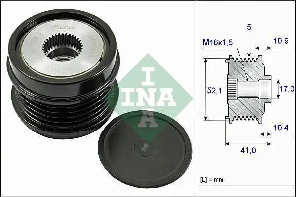 Handler.Part Alternator freewheel clutch INA 535027210 1