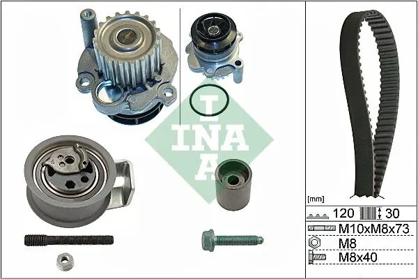 Handler.Part Water pump & timing belt set INA 530009131 1