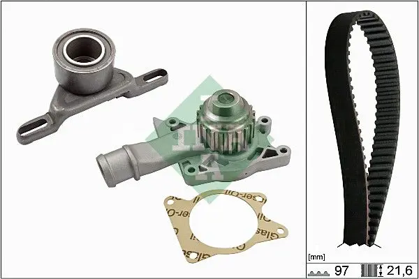 Handler.Part Water pump & timing belt set INA 530013330 1